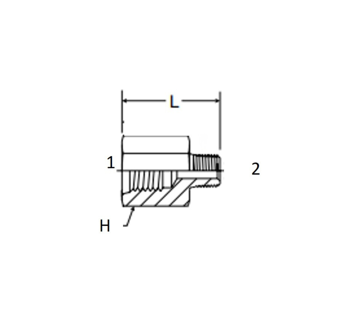 Adapt Hembra ORB 1 4 X 1 4 Macho NPT Hosemart