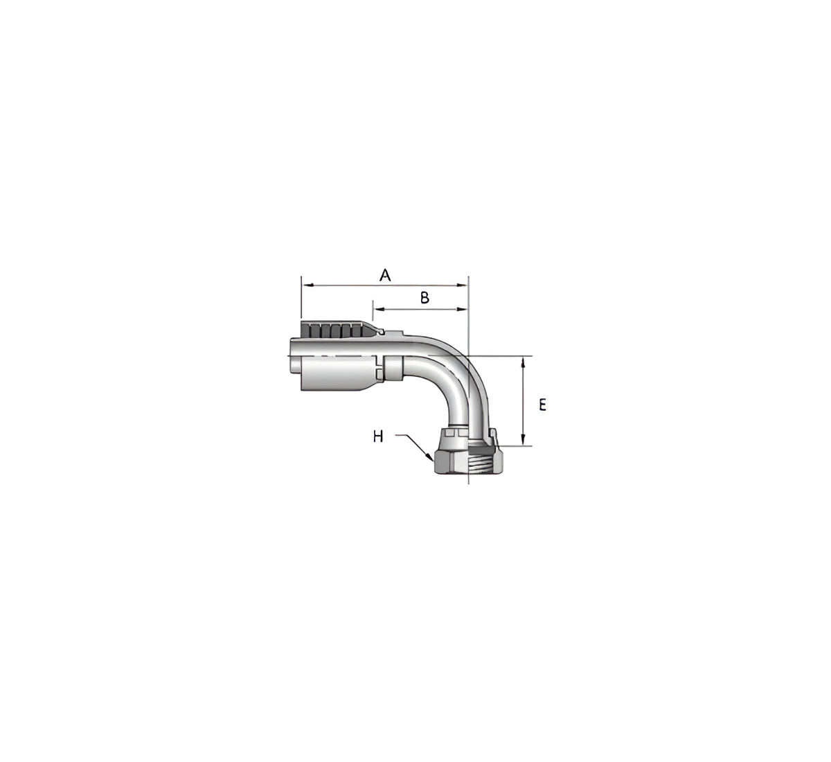 Conex Hembra JIC 90 12 12 P 2 Mallas Hosemart