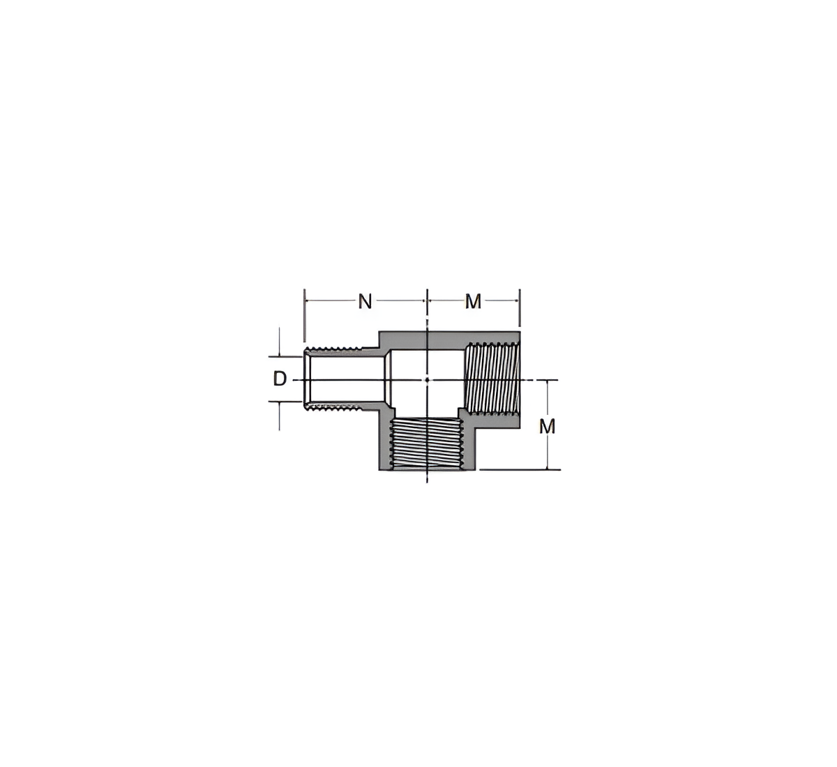 Tee Macho NPT a Hembra NPT a Hembra NPT 1/4″ : Hosemart