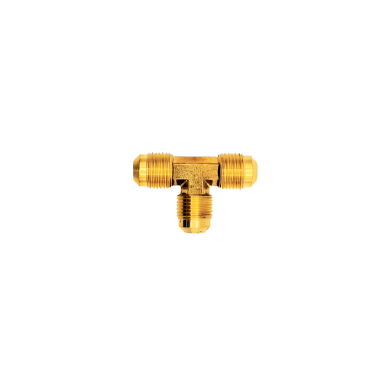 Conexión de Bronce Tee Macho Flare 3/8"