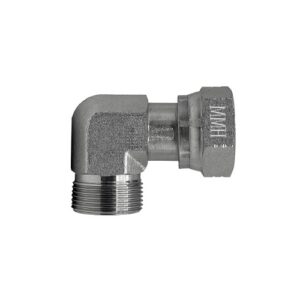 Adaptador Hidráulico Codo 90° Macho Cara Plana 1″ x Hembra Cara Plana Giratoria 1″