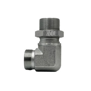 Adaptador Hidráulico Pasamuro Macho Cara Plana 1″ 90°