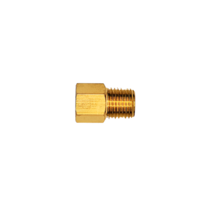 Conector de Bronce Hembra Flare Invertido 1/4″ a Macho NPT 1/4″