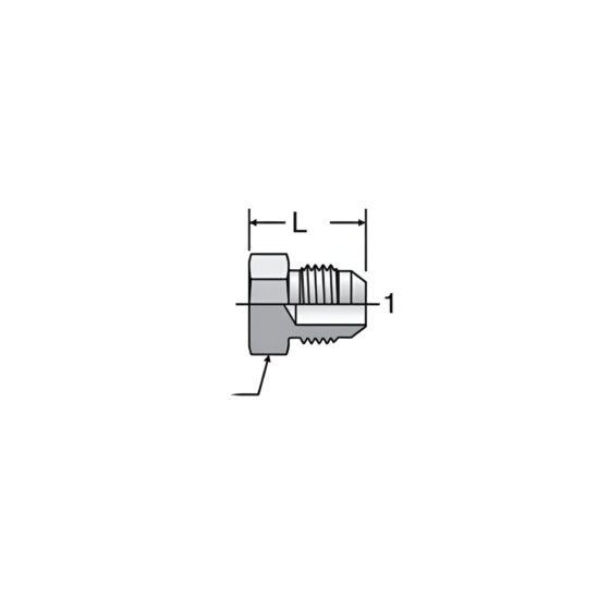 Adaptador Hidráulico Tapon Macho JIC 3/4" - Image 2