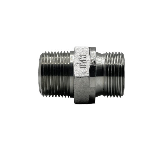 Adaptador Hidráulico Macho NPT 1/4" X Macho BSPP 3/8"