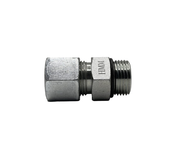 Adaptador Hidráulico Union Garbanzo 1/4" X 1/4" Macho Oring Boss
