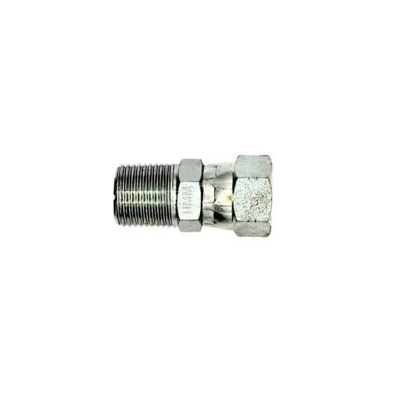 Adaptador Hidráulico Macho NPT 1/2" X Hembra JIC Giratoria 1/2"
