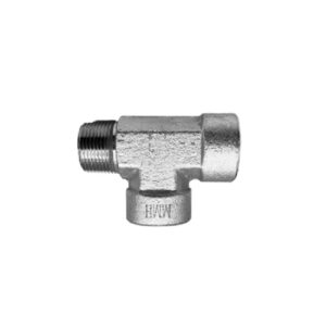 Adaptador Hidráulico Tee Macho NPT 1″ X Hembra NPT 1″ X Hembra NPT 1″