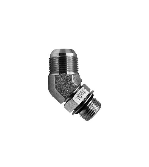 Adaptador Hidráulico Macho JIC 3/8" X Macho ORB 1/2" 45°