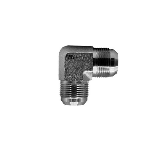 Adaptador Hidráulico Codo 90° Macho JIC 1/4"
