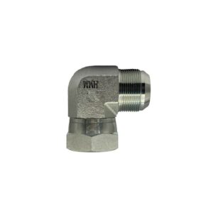 Adaptador Hidráulico Macho JIC a Hembra JIC Giratoria 90°