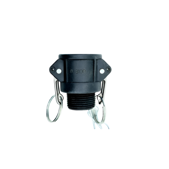 Acople Camlock de Polipropileno Tipo B Hembra X Macho NPT 1 1/2"