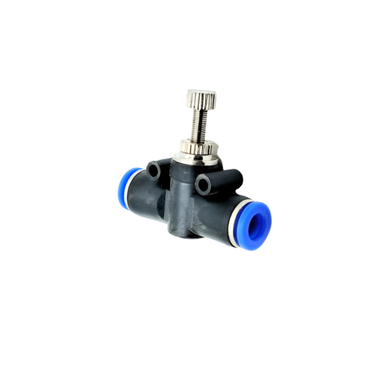 Union Recta Push In Control De Flujo 1/4"