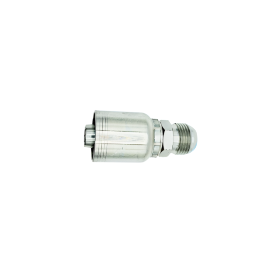 Conexión Hidráulica para Manguera 4 Mallas 3/4" x Rosca Macho JIC 3/4"