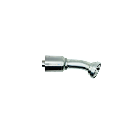 Conexión Hidráulica para Manguera 4 Mallas 1 1/4" x Brida Código 62 1 1/4" 45°
