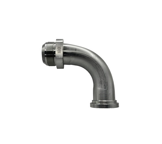 Adaptador Hidráulico Codo 90° Macho JIC 3/4" x 3/4" Flange Codigo 61